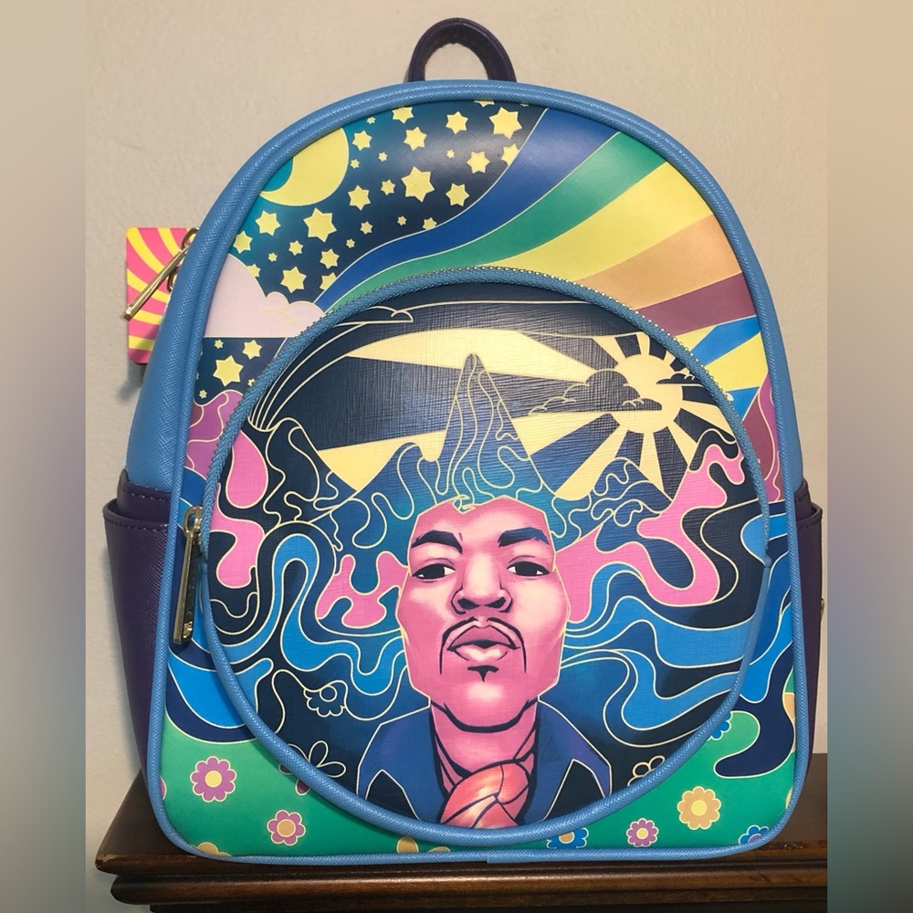 Loungefly Hendrix Backpack in Blue and Purple